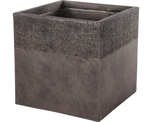 Lafiora Sober Clayfiber plantenpot, L/B x H 25 cm, bruin