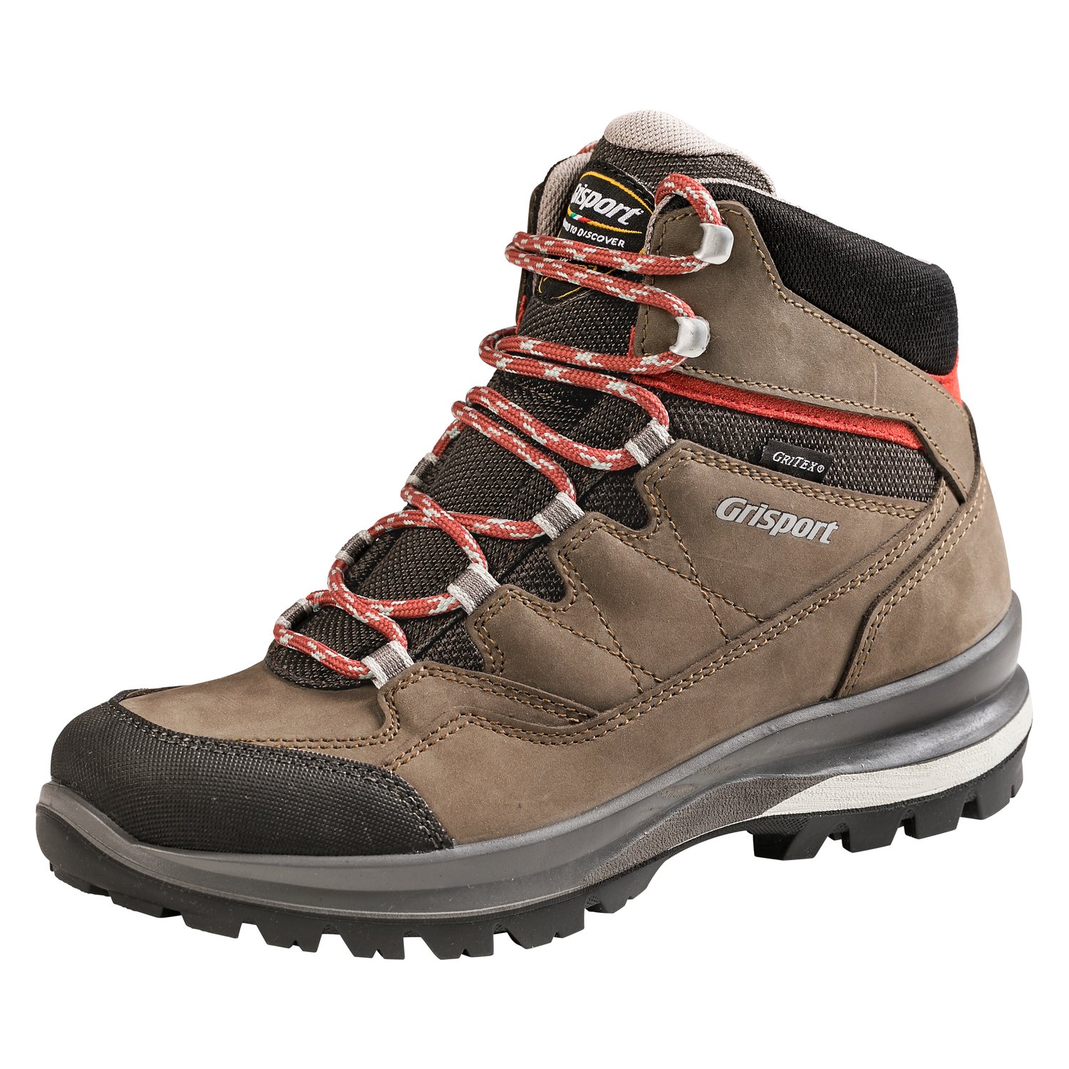 grisport Reit- und Trekkingschuh Mailand - taupe/rot