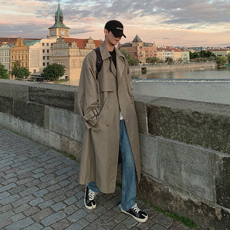 DragonRoad - Trenchcoat met dubbele rij knopen