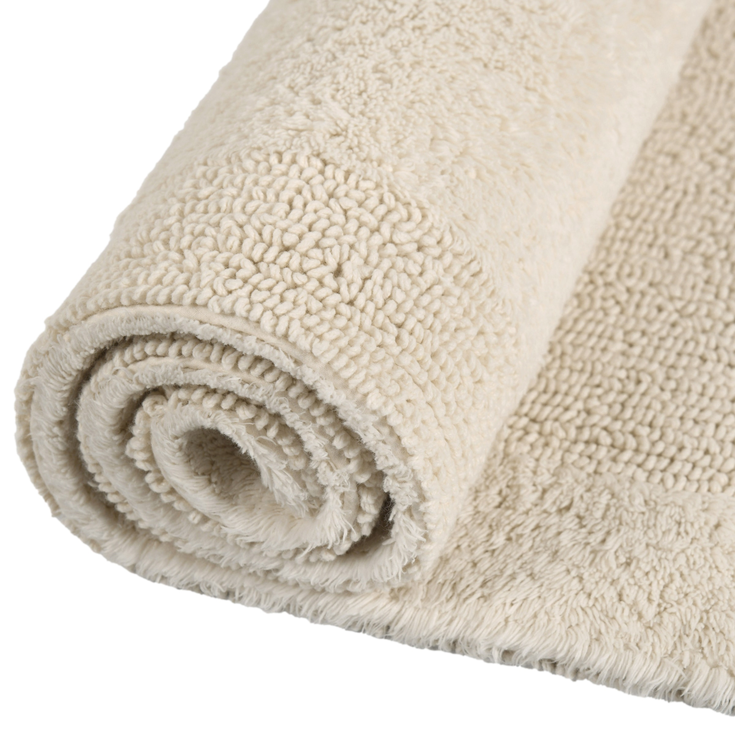 my home Badematte »Kapra, Badvorleger, Badezimmer Teppich« Höhe 14 mm beidseitig nutzbar | fussbodenheizungsgeeignet | strapazierfähig mit Bordüre, Badteppich, Badematte, Baumwolle