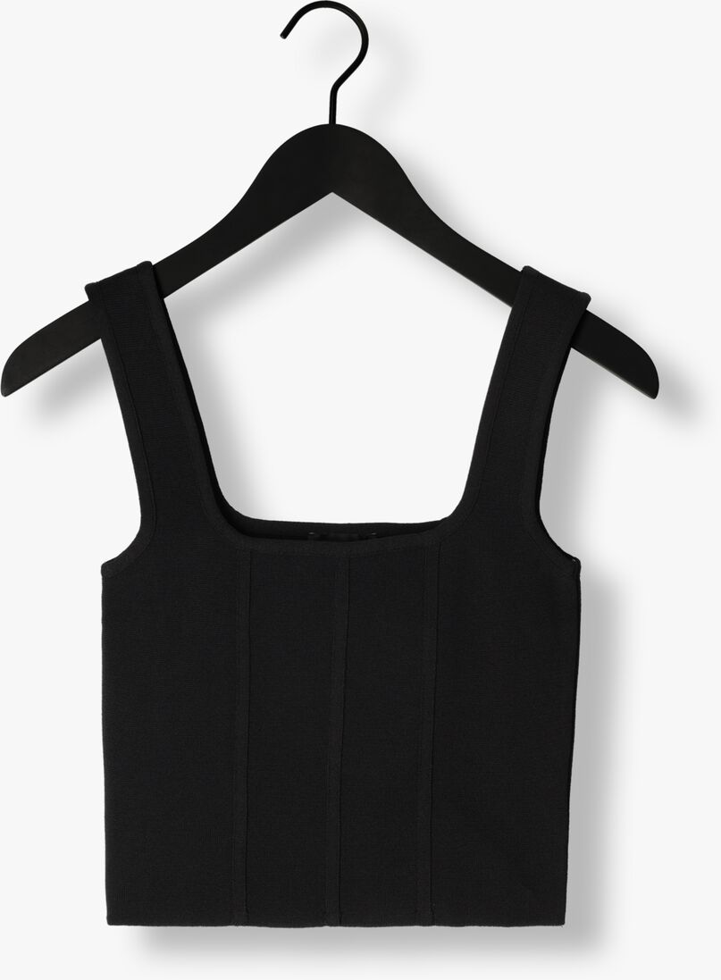 ALIX THE LABEL zwarte alix the label top ladies knitted corset top