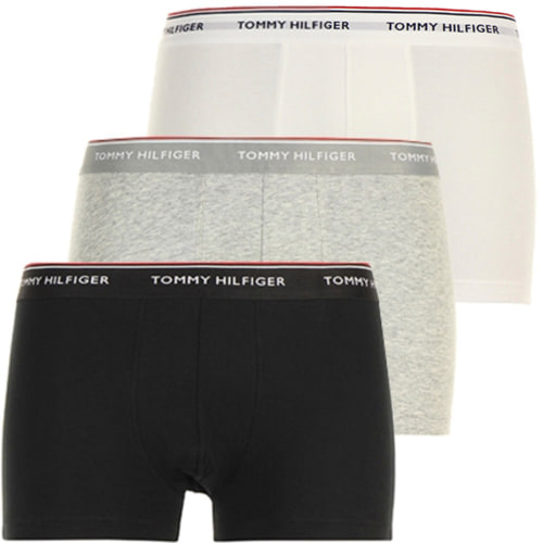 Lot De 3 Boxers Premium Essentials Blanc Gris Noir