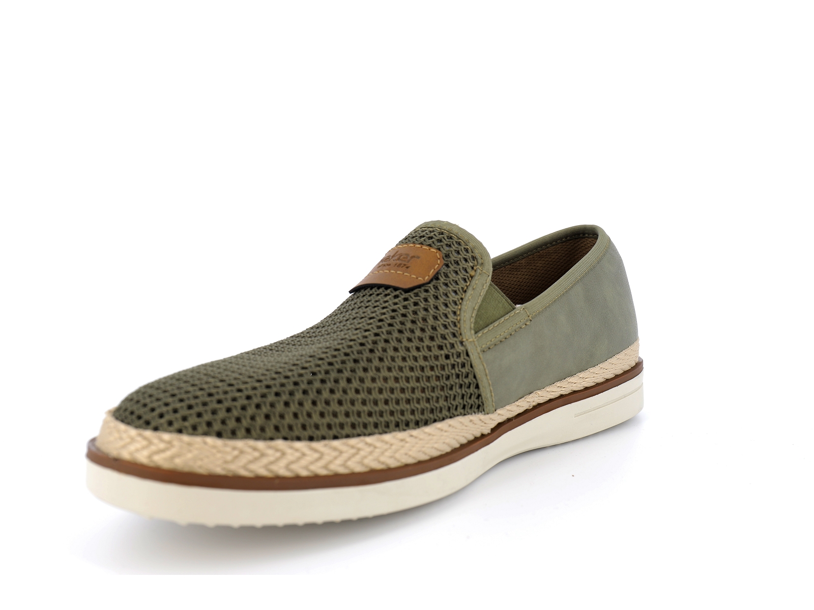 Rieker-B2366 Matières combinées Kaki