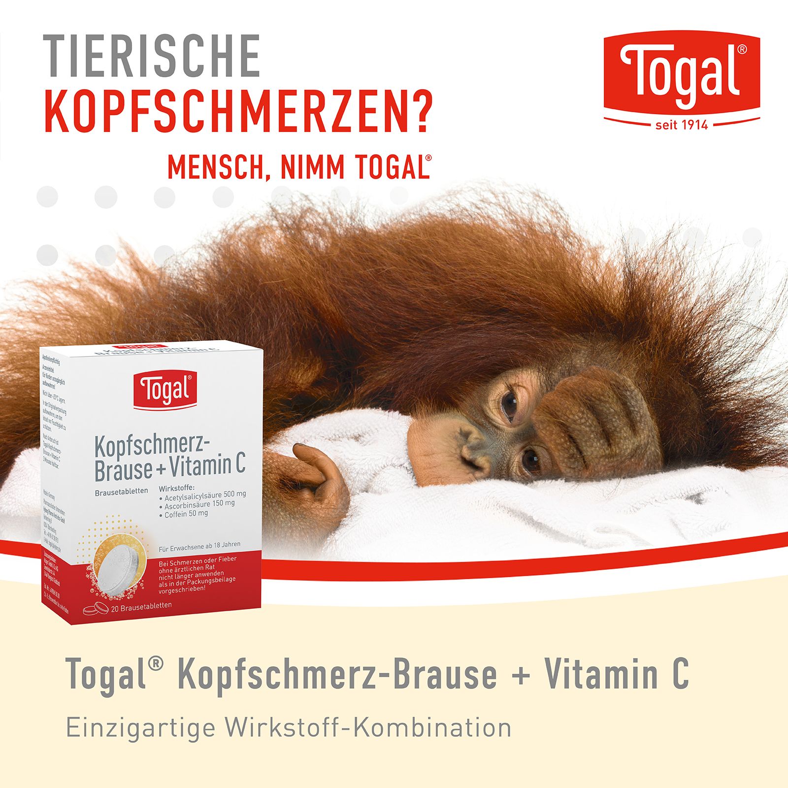 Togal® Kopfschmerz-Brause + Vitamin C