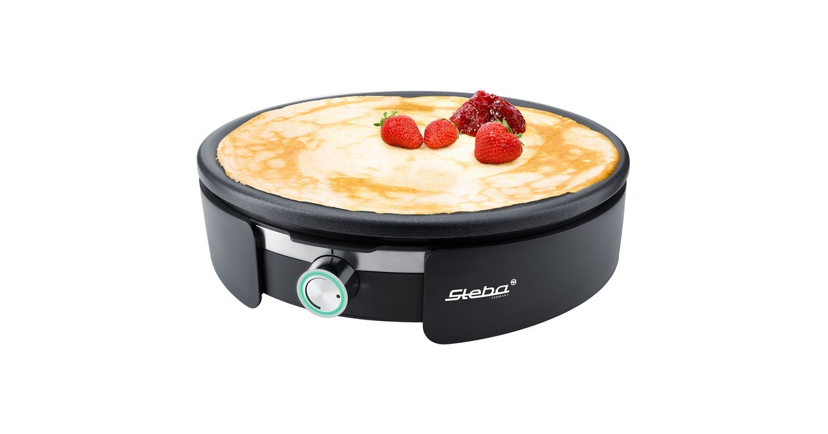 StebaCrêpes Maker XXL CR 36 crêpesmaker  (Zwart/roestvrij staal)