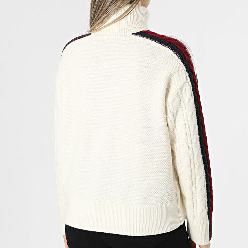 Pull Col Roulé Femme 0831 Beige
