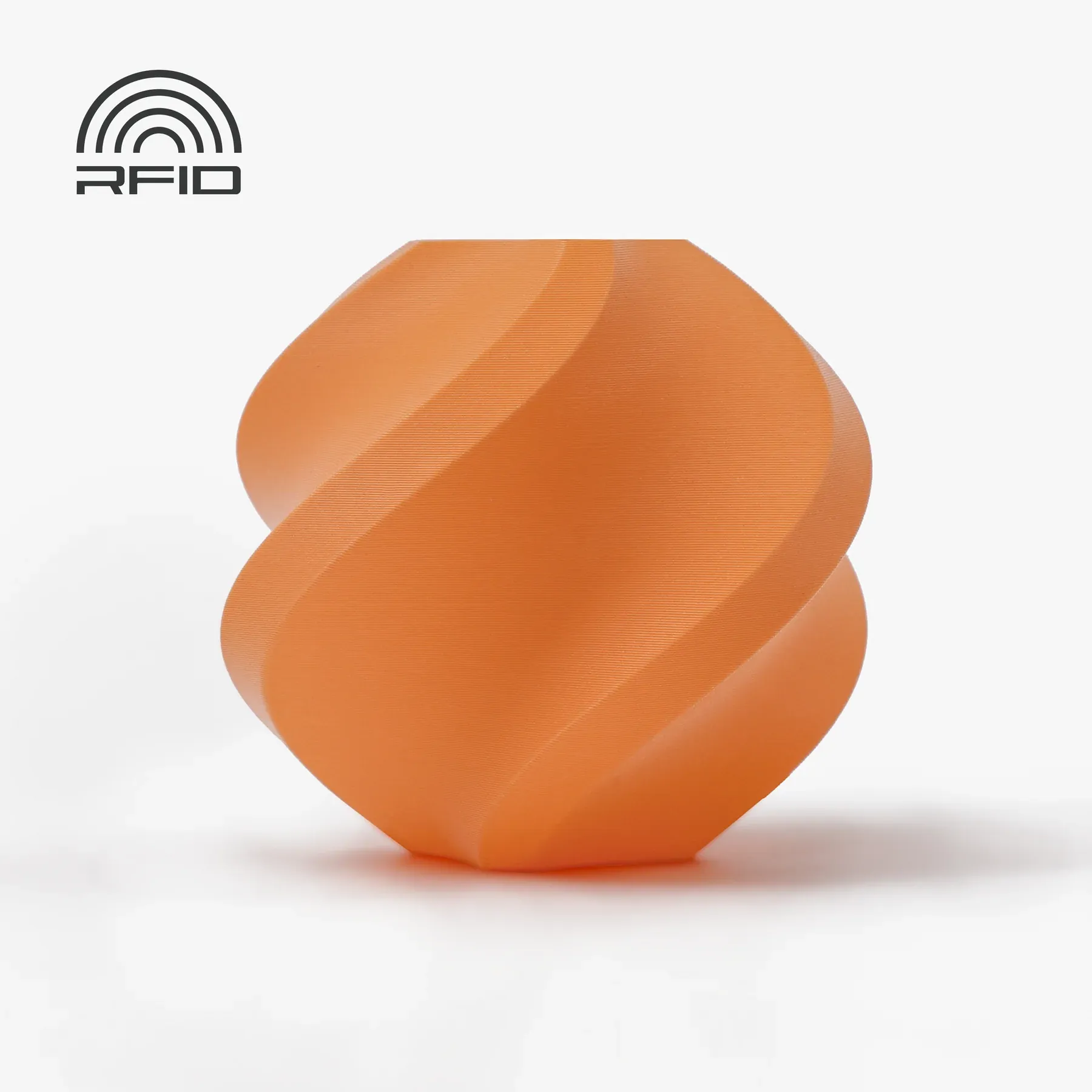 Bambu Lab  PLA Matte Mandarin Orange, Refill (1.000 g)    Leicht zu druckendes PLA mit mattem Finish in Orange