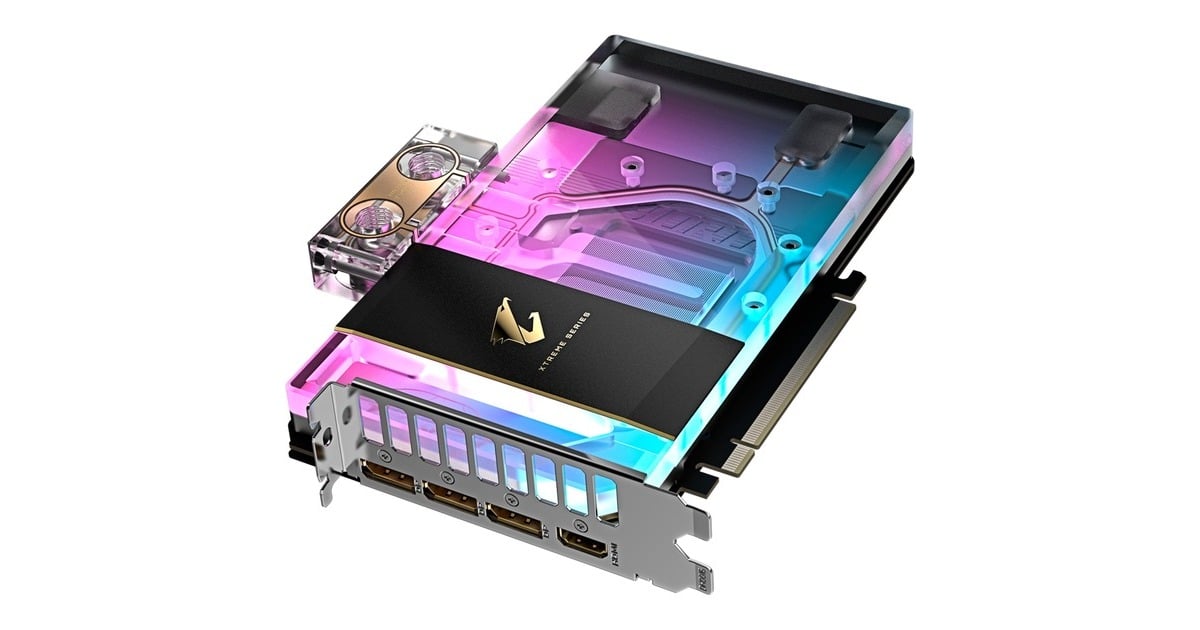 GIGABYTEAORUS GeForce RTX 5080 XTREME WATERFORCE WB 16G grafische kaart  (1x HDMI, 3x DisplayPort)