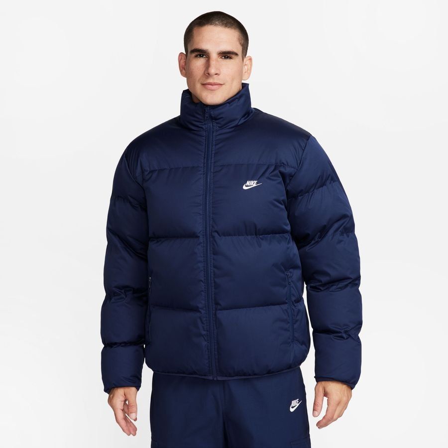 Nike Manteau d'Hiver Therma-FIT Club Puffer - Bleu Marine/Blanc