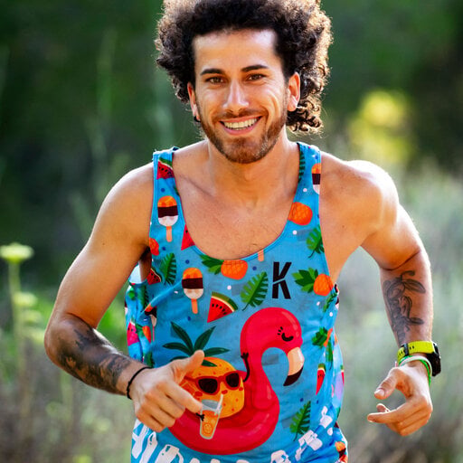 Camiseta Running De Tirantes Kamuabu Aloha Pineapple 90grs