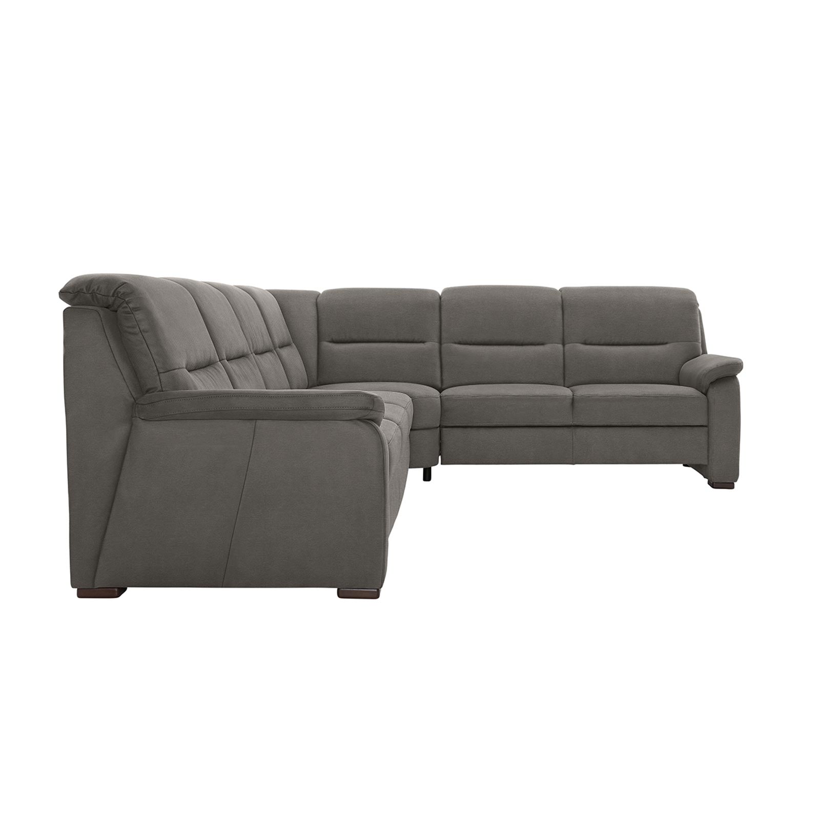 polsterpower Ecksofa - Belle grey - Basismodell - rechts