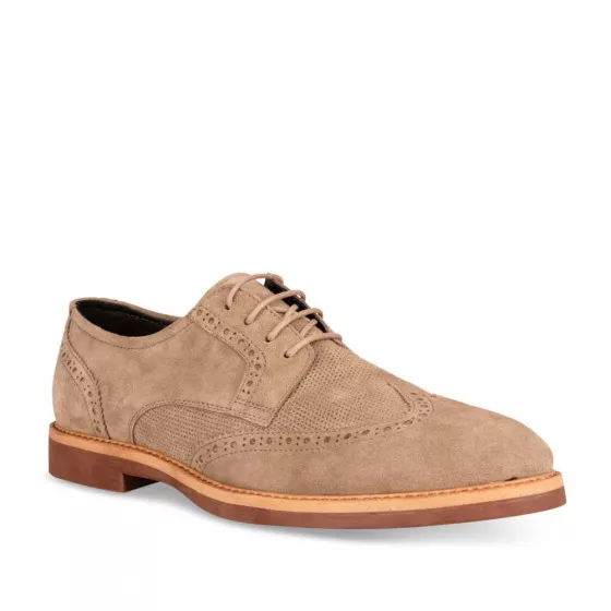 Derbies BEIGE B-BLAKE CUIR