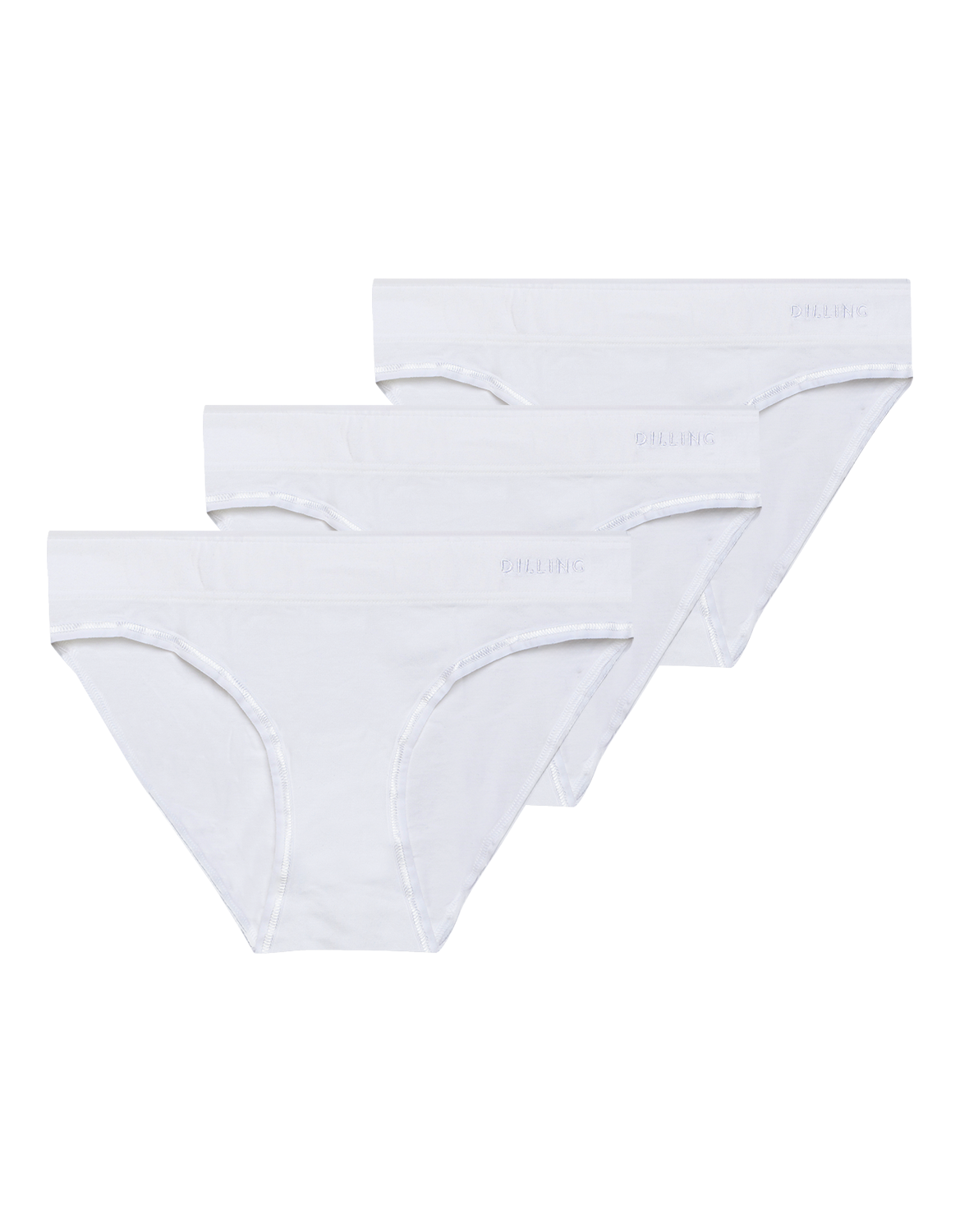 Midi-slips van katoen voor dames (3 stuks)