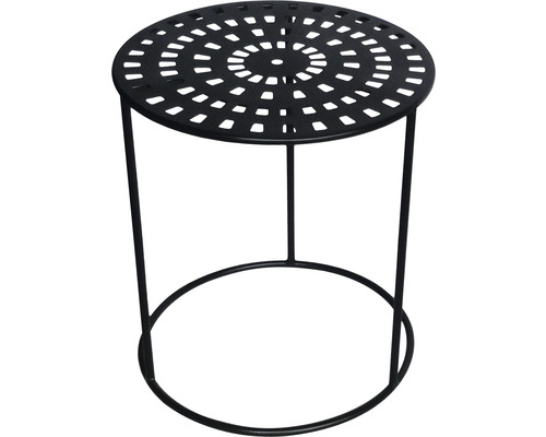 Lafiora plantentafel, 40 cm hoog, metaal, zwart