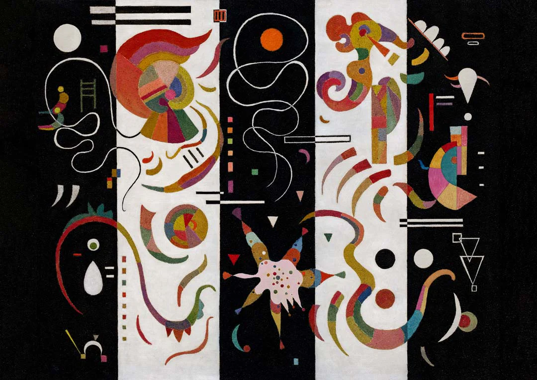 Gestreift von Wassily Kandinsky