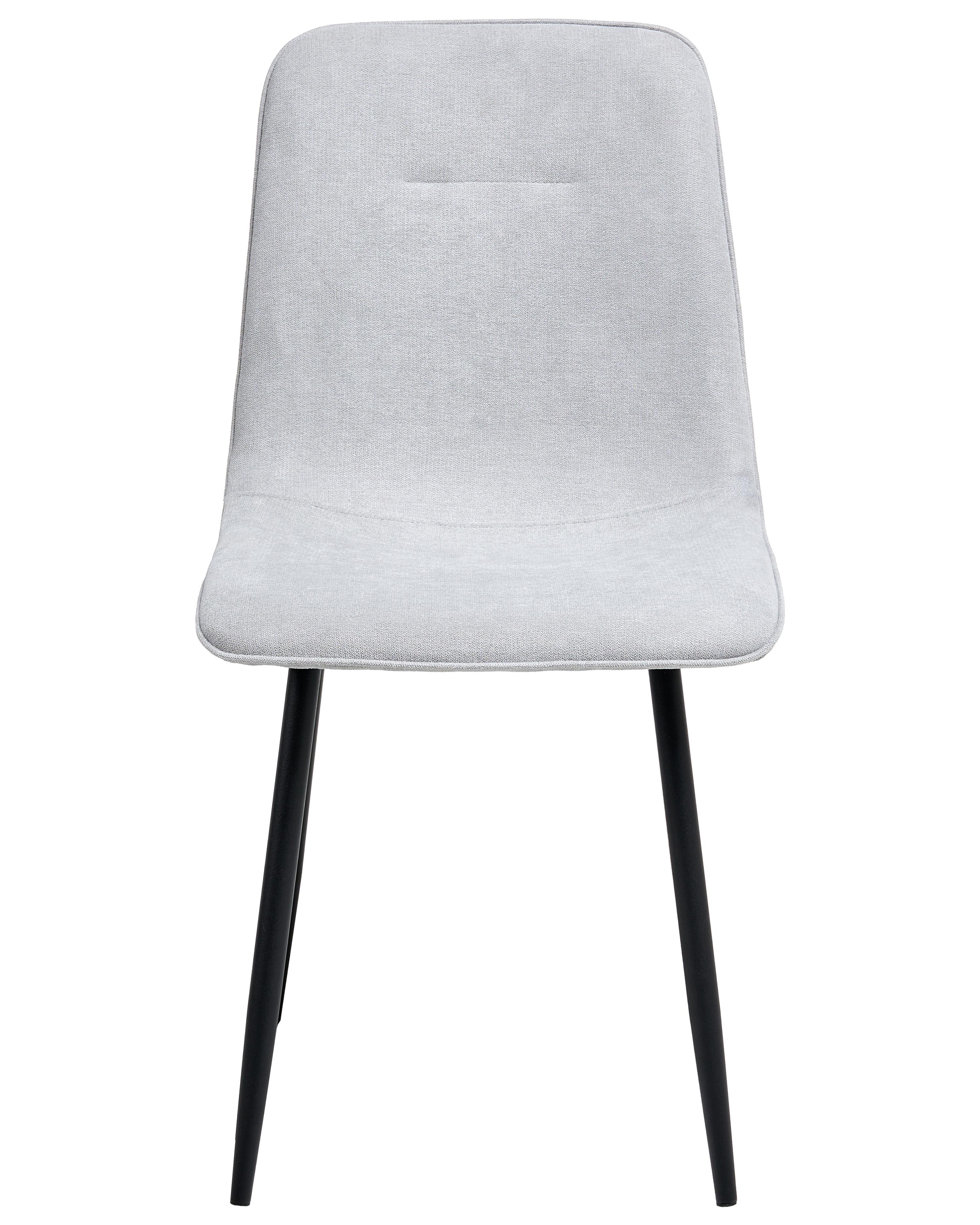 Set van 4 eetkamerstoelen TUSCOLA Stof Lichtgrijs