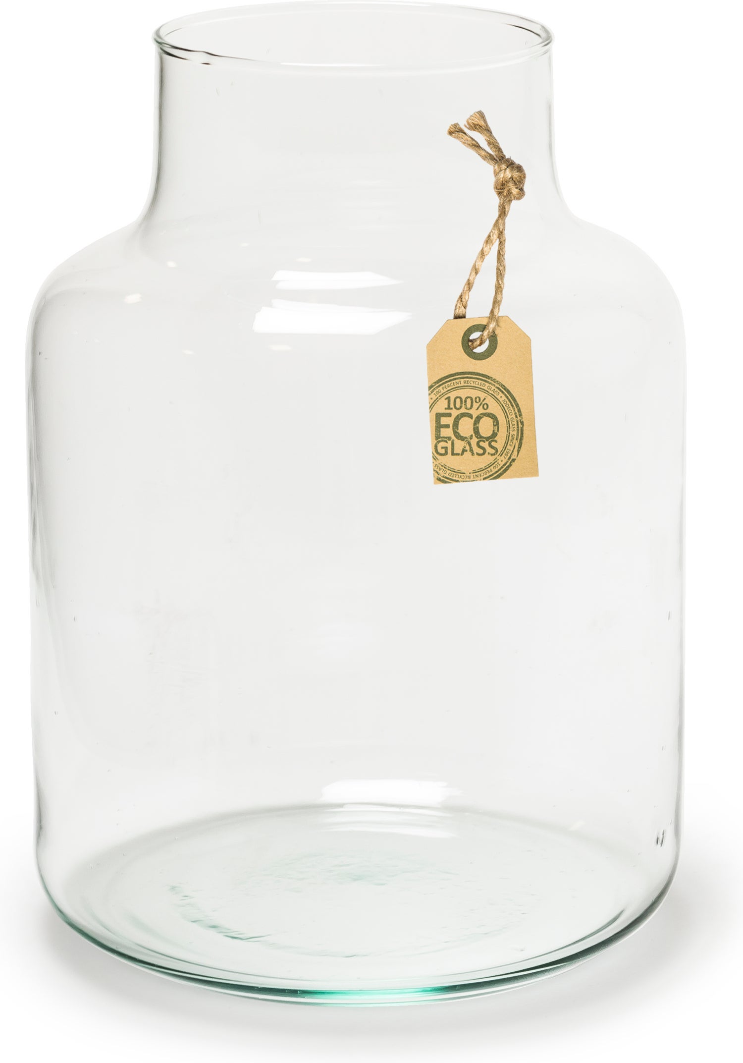 Jodeco vaas Gigi Eco transparant D 14,5 H 20 cm