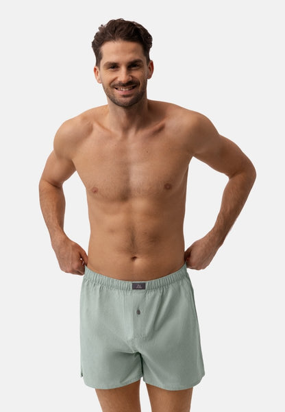 BOXERSHORTS I VÆVET ØKOLOGISK BOMULD