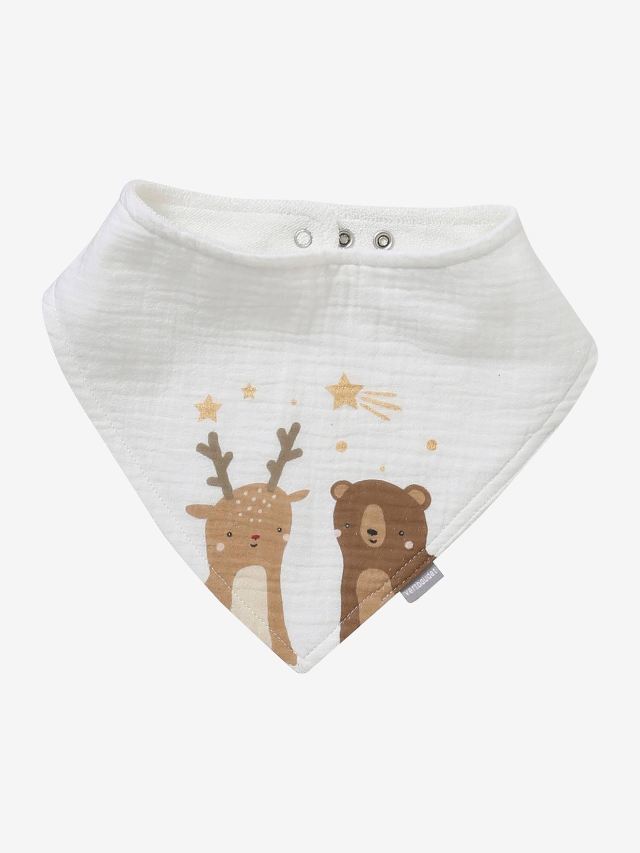 3 babadores bandana lisos em chiffon de algodão verde claro com estampas