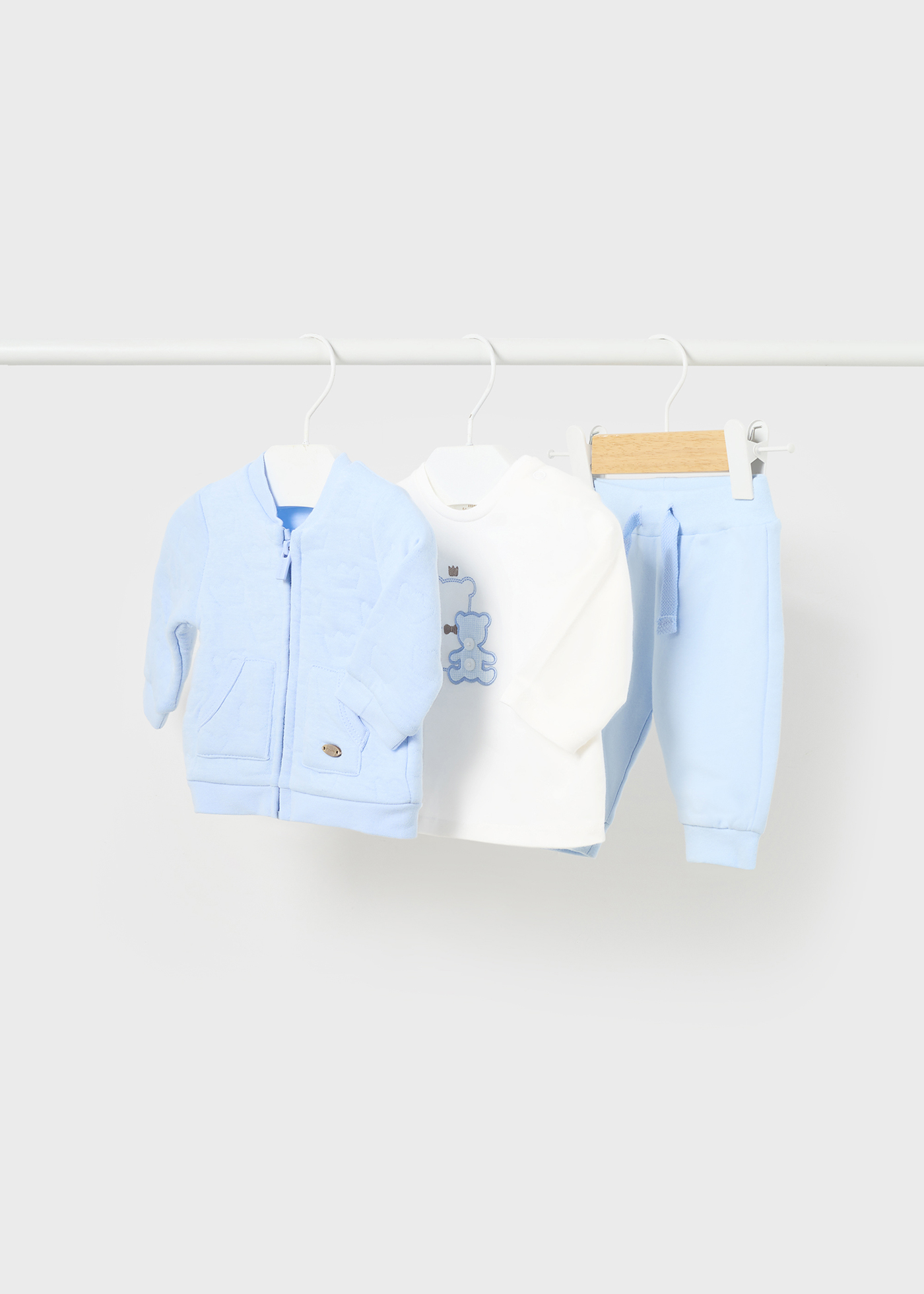 Conjunto de moletom de 3 peças Better Cotton para recém-nascidos