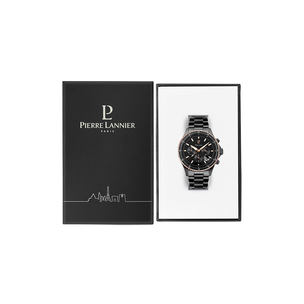 Montre Pierre Lannier Cronos Noir