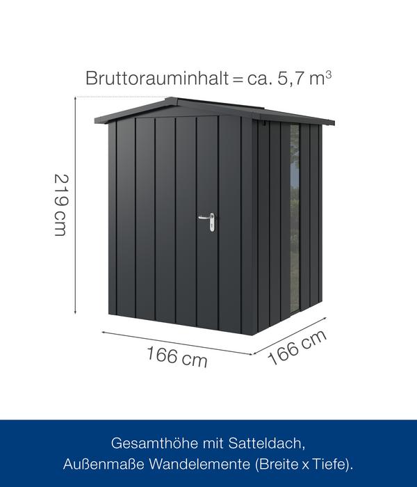 Hörmann Metallgerätehaus Juno JSD2 M-SK