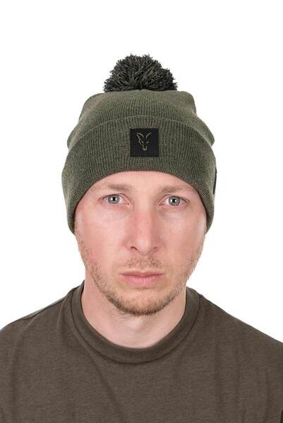 Bonnet Fox Collection Bobble Hat Green/Black
