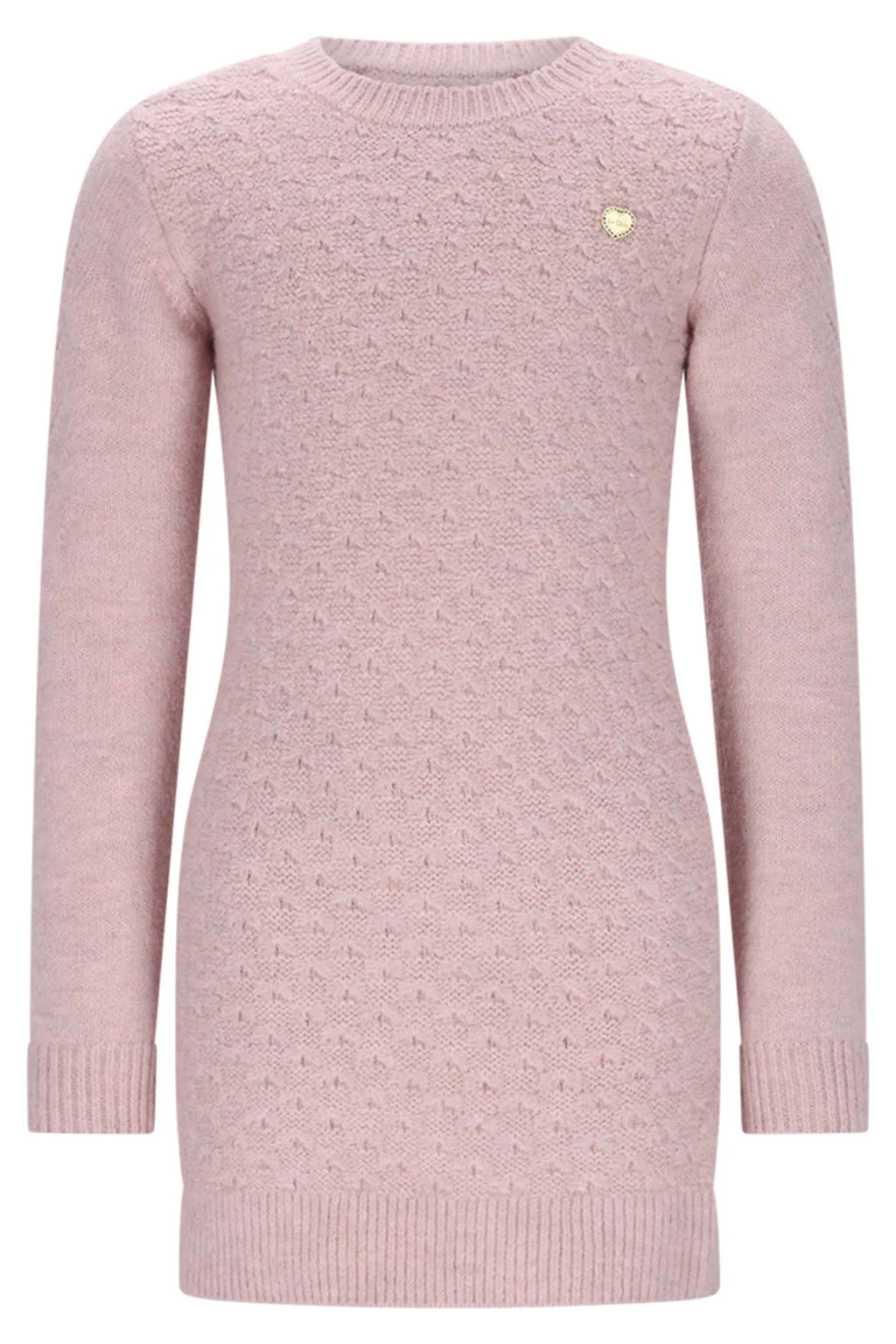 Le Chic korte jurk gebreid roze