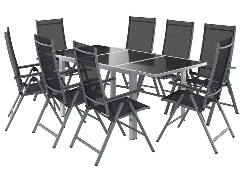 Aluminium tuintafel grijs