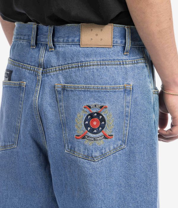 Pop Trading Company Crest Jeans (stonewash)