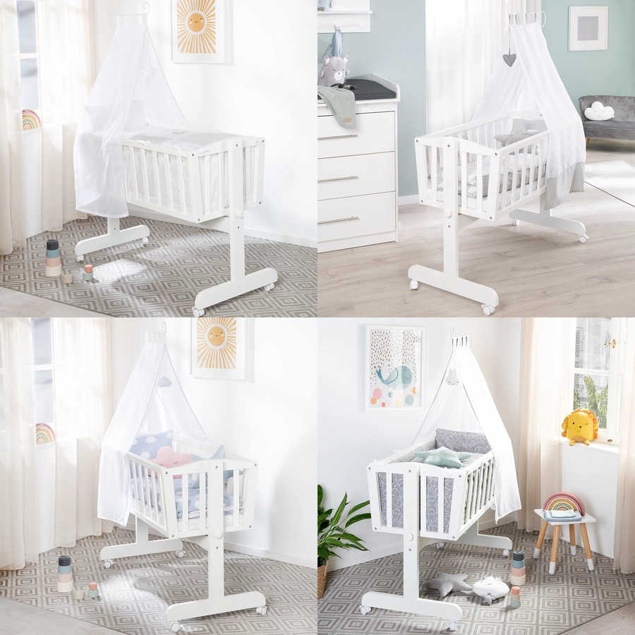 roba Babywiege weiß inkl. Matratze 40 x 90 cm