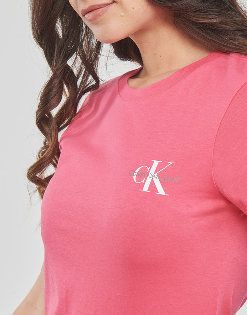 Calvin Klein Jeans - 2-PACK MONOGRAM SLIM TEE X2 - Blanc / Rose