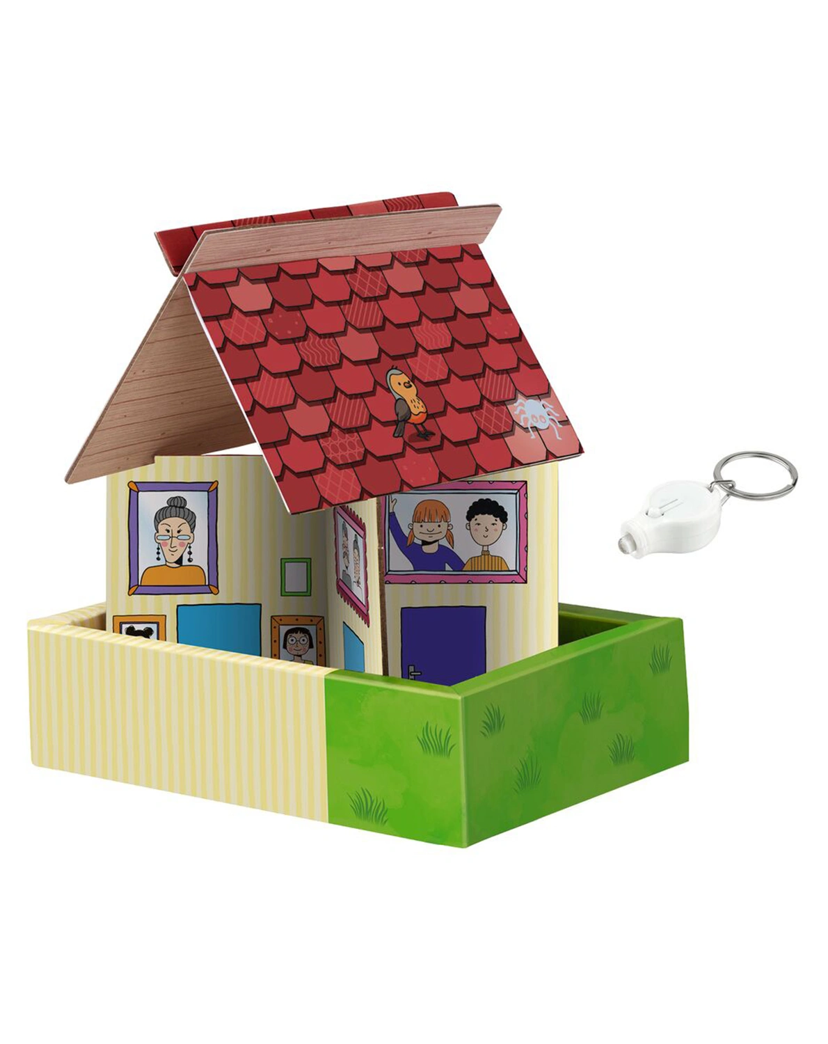 Rätselspiel DAS GEHEIMNISVOLLE HAUS mit UV-Lampe