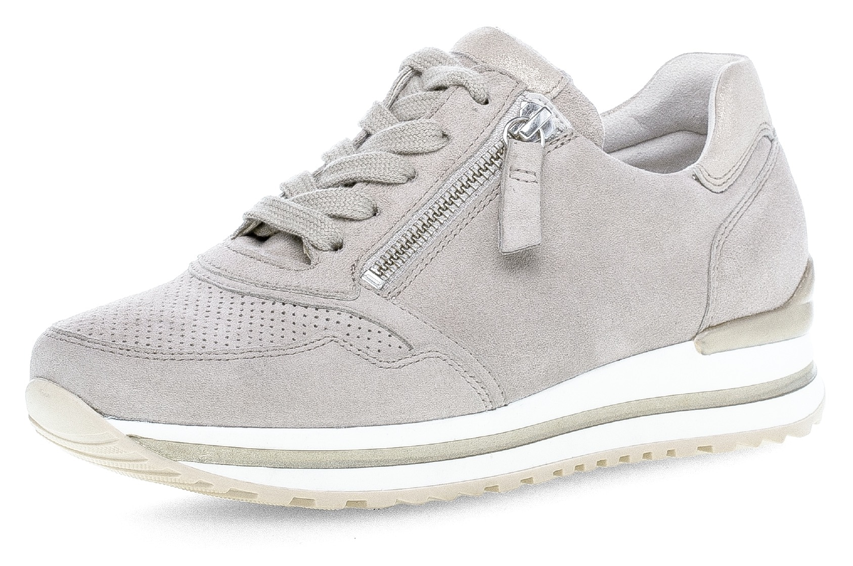 Gabor Keilsneaker »TURIN«  , Freizeitschuh, Halbschuh, Schnürschuh mit leichter Perforierung,
