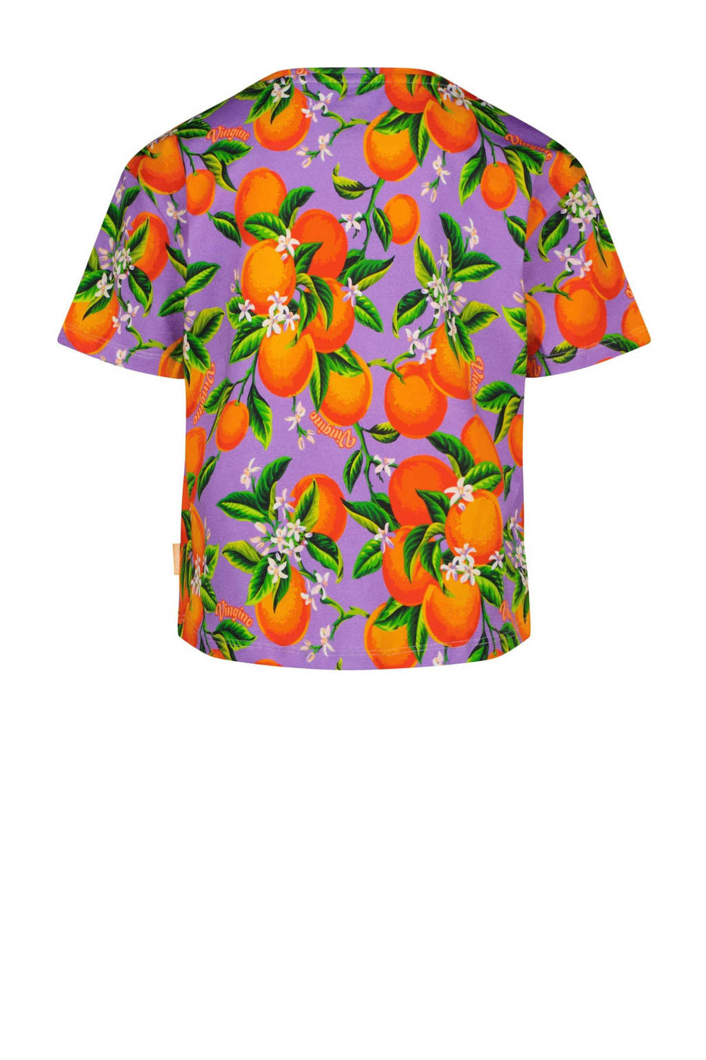 Vingino shortama Waranda met all over print lila/oranje/groen