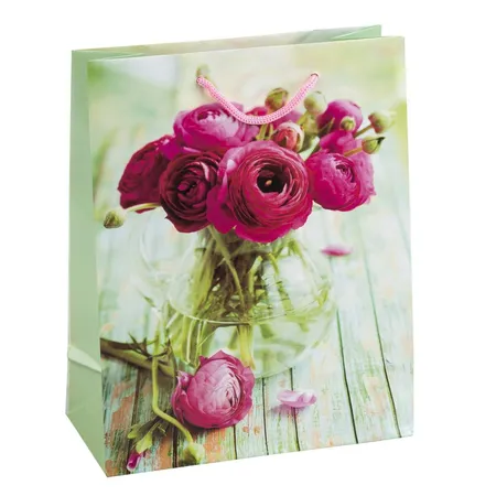 Idena Geschenktasche Flower 35 x 25 x 8cm, sortiert