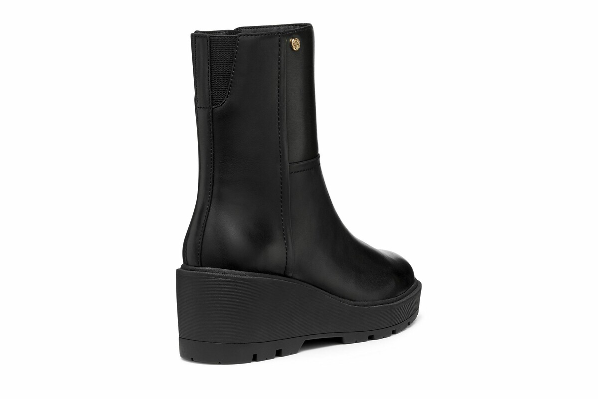 GEOX<br>Botas de couro com salto plataforma Miereille
