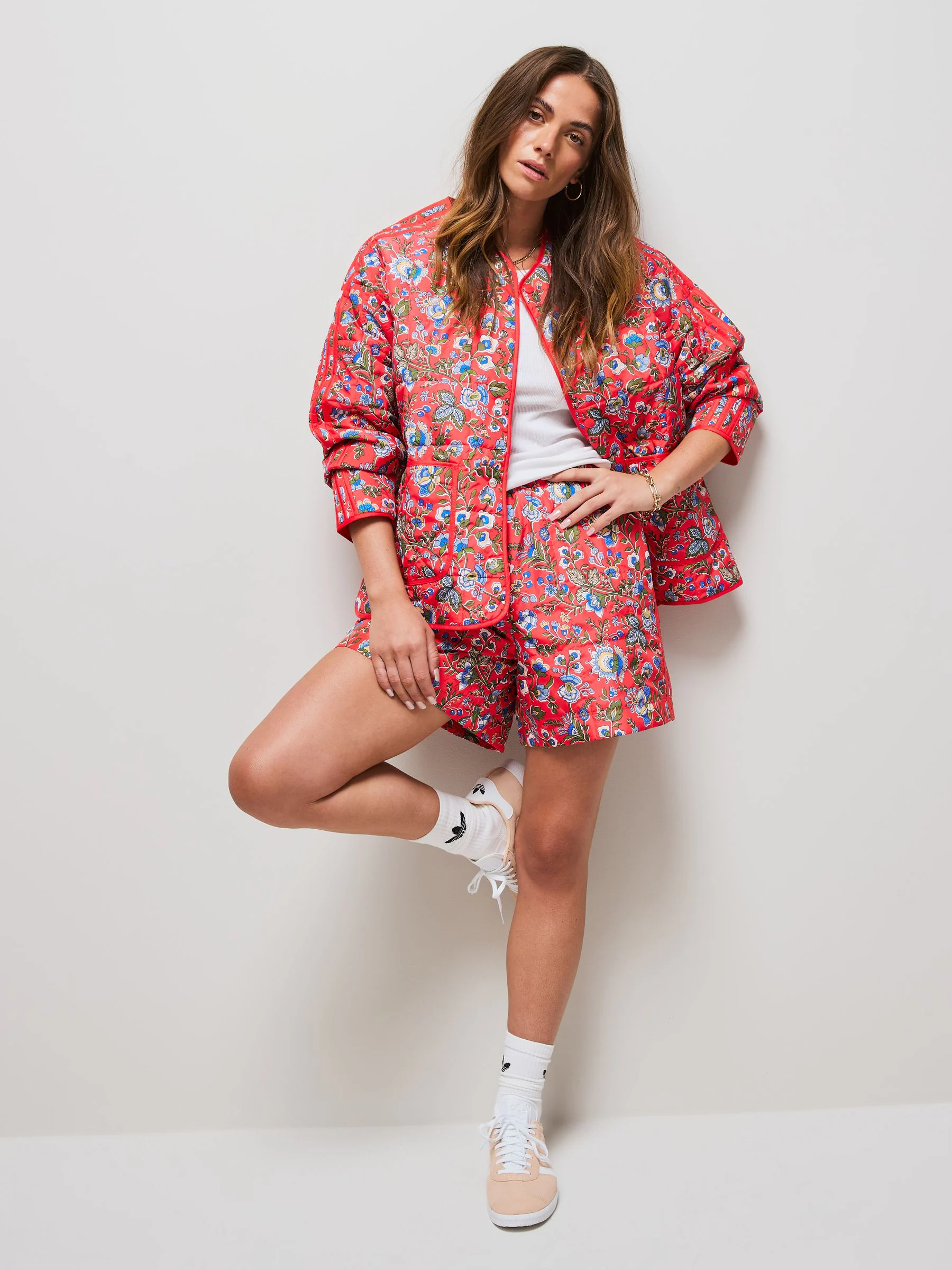 adidas Originals short met Liberty-print