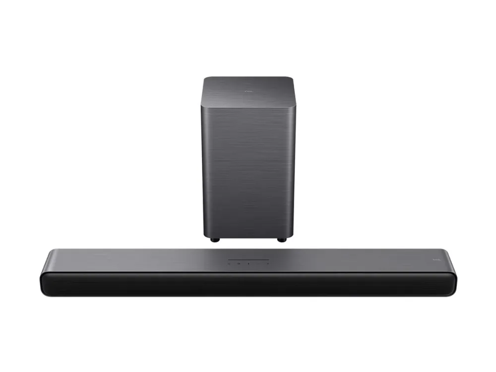 TCL S55 Series S55HE - Lydbarsystem - til TV - 2.1-kanal - trådløs - Bluetooth - sort