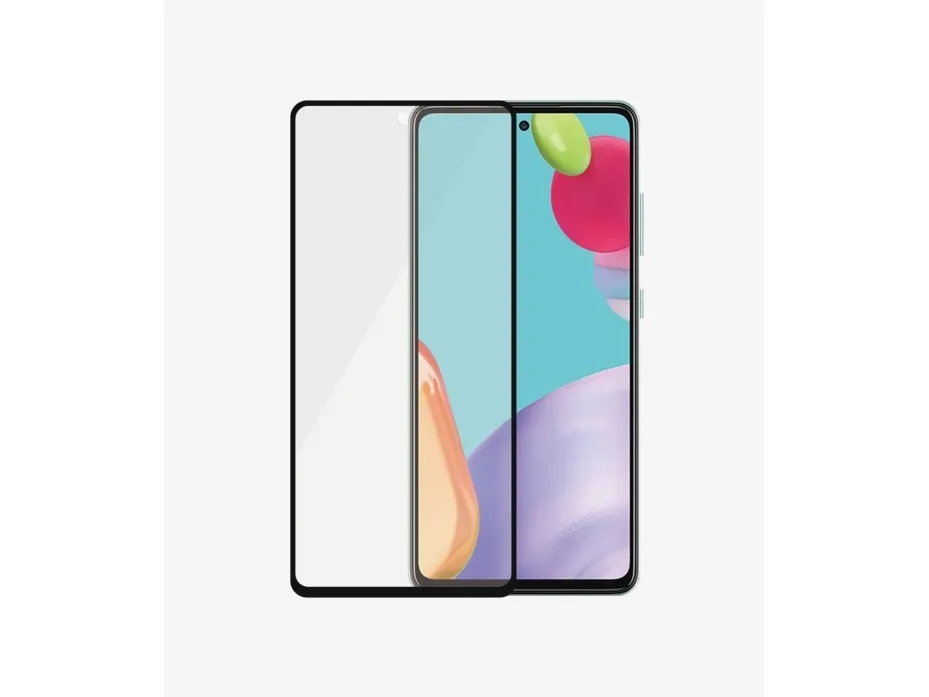 PanzerGlass™ | Case-Friendly - Skærmbeskytter for mobiltelefon - Edge-to-Edge fit - rammefarve sort | Samsung Galaxy A52/A52 5G