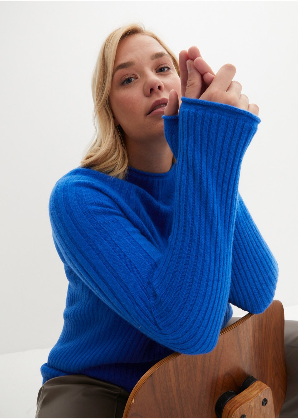 Pull en laine avec teneur en Good Cashmere Standard®