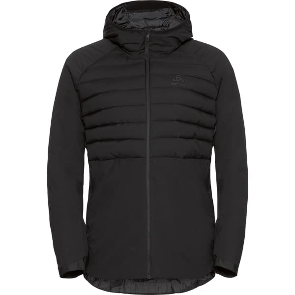 Doudoune randonnée ODLO JKT INSULATED ASCENT S-THERMIC HOODED BLACK