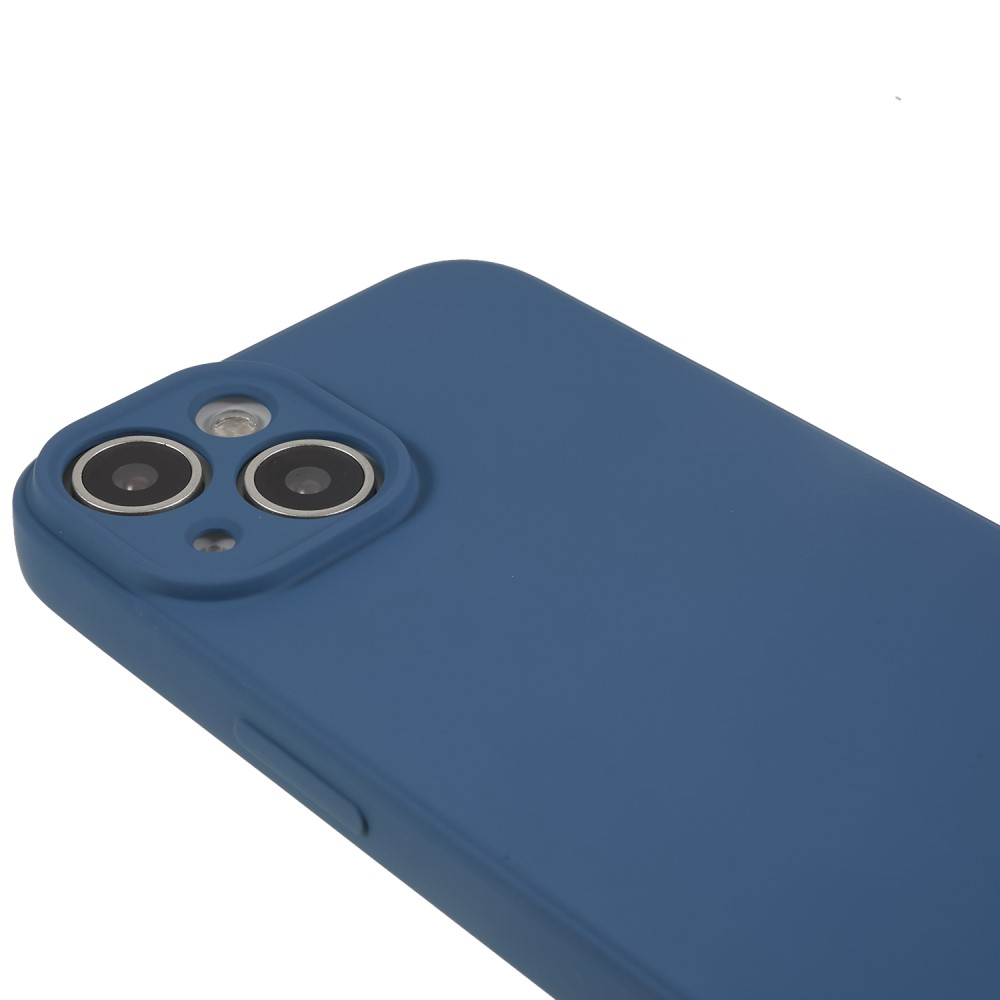 iPhone 15 Gummi Case Hülle mit Kameraschutz - Dunkelblau (Matt)