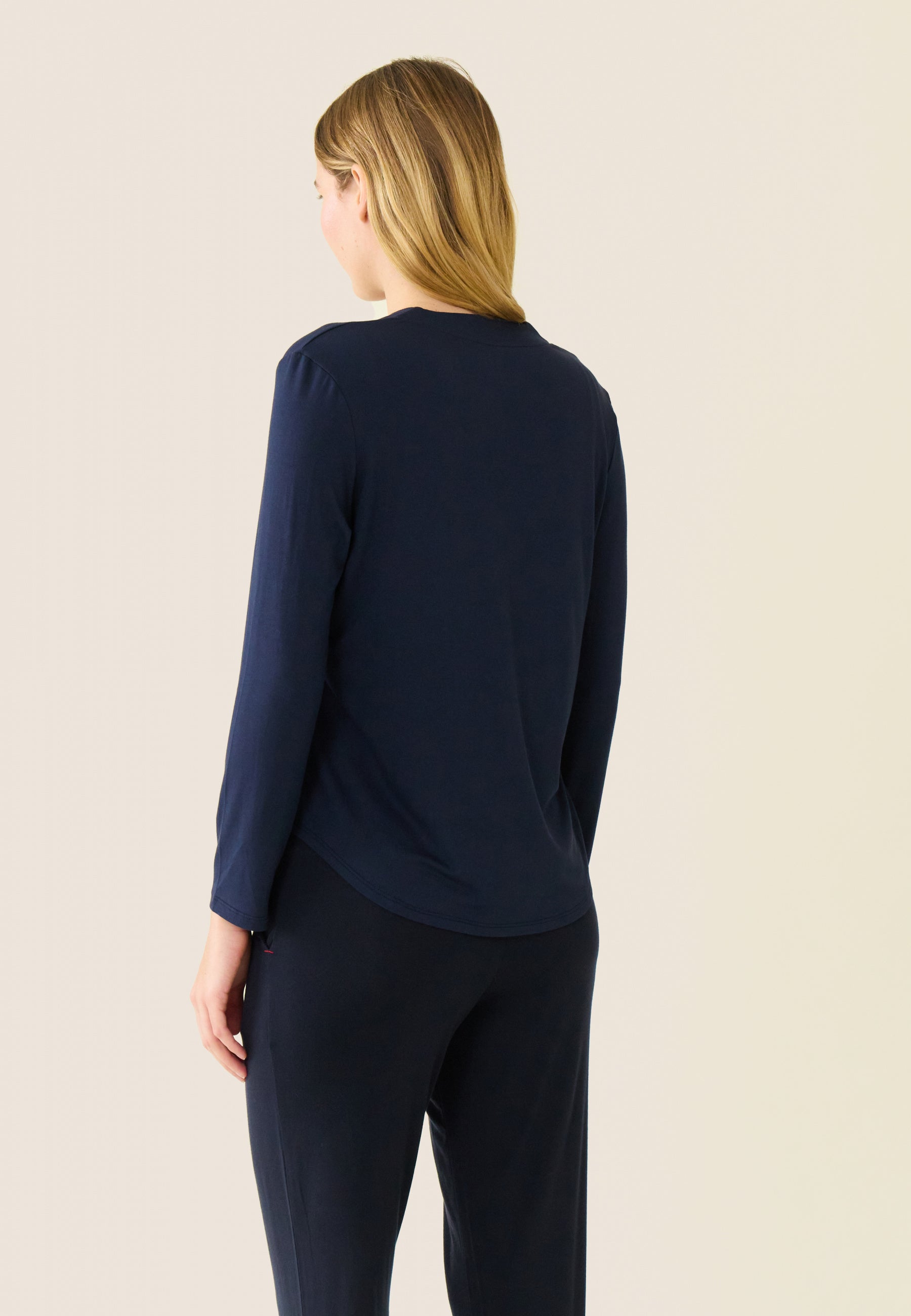 Chemise en viscose-Azelle Marine