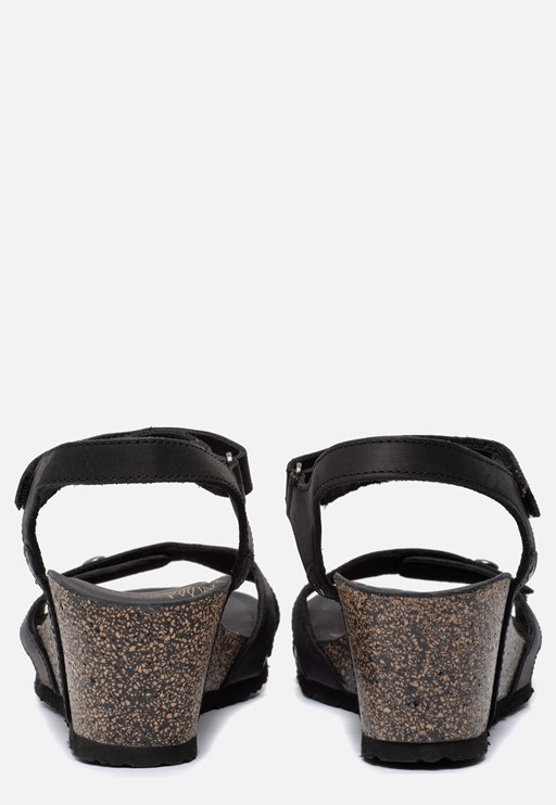 Julia Basics B1 sandalen met sleehak zwart