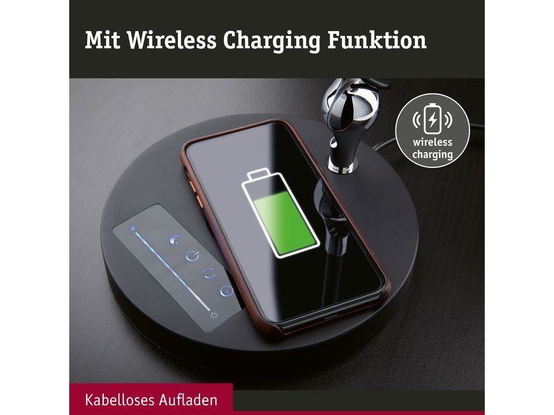 Paulmann Schreibtischleuchte Numis 11W mit Qi-Ladefläche Schreibtischleuchte Numis 11W mit Qi Ladefunktion