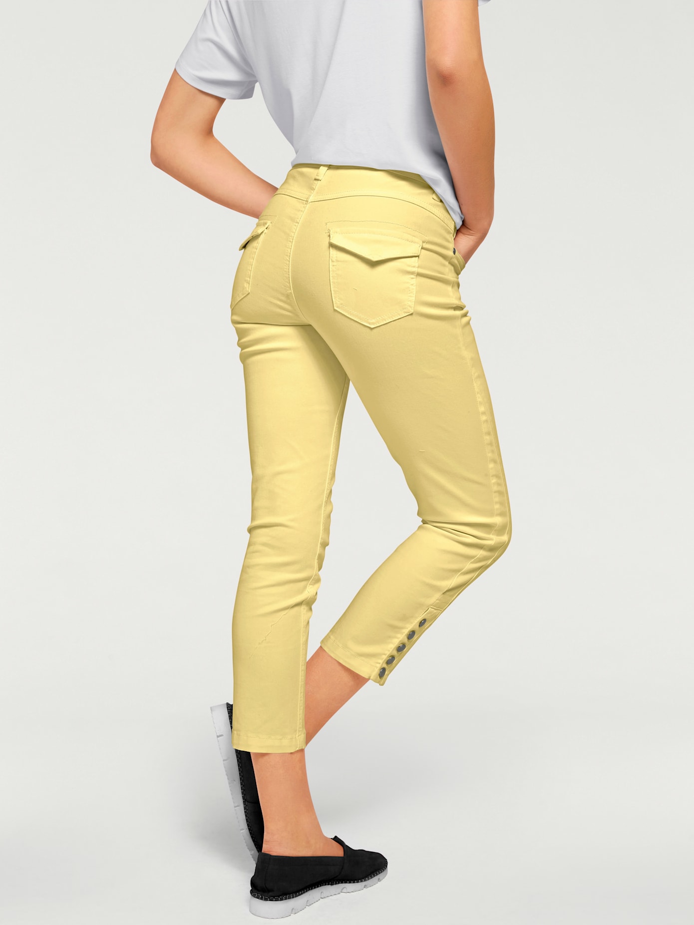 Pantalon effet ventre plat coupe skinny