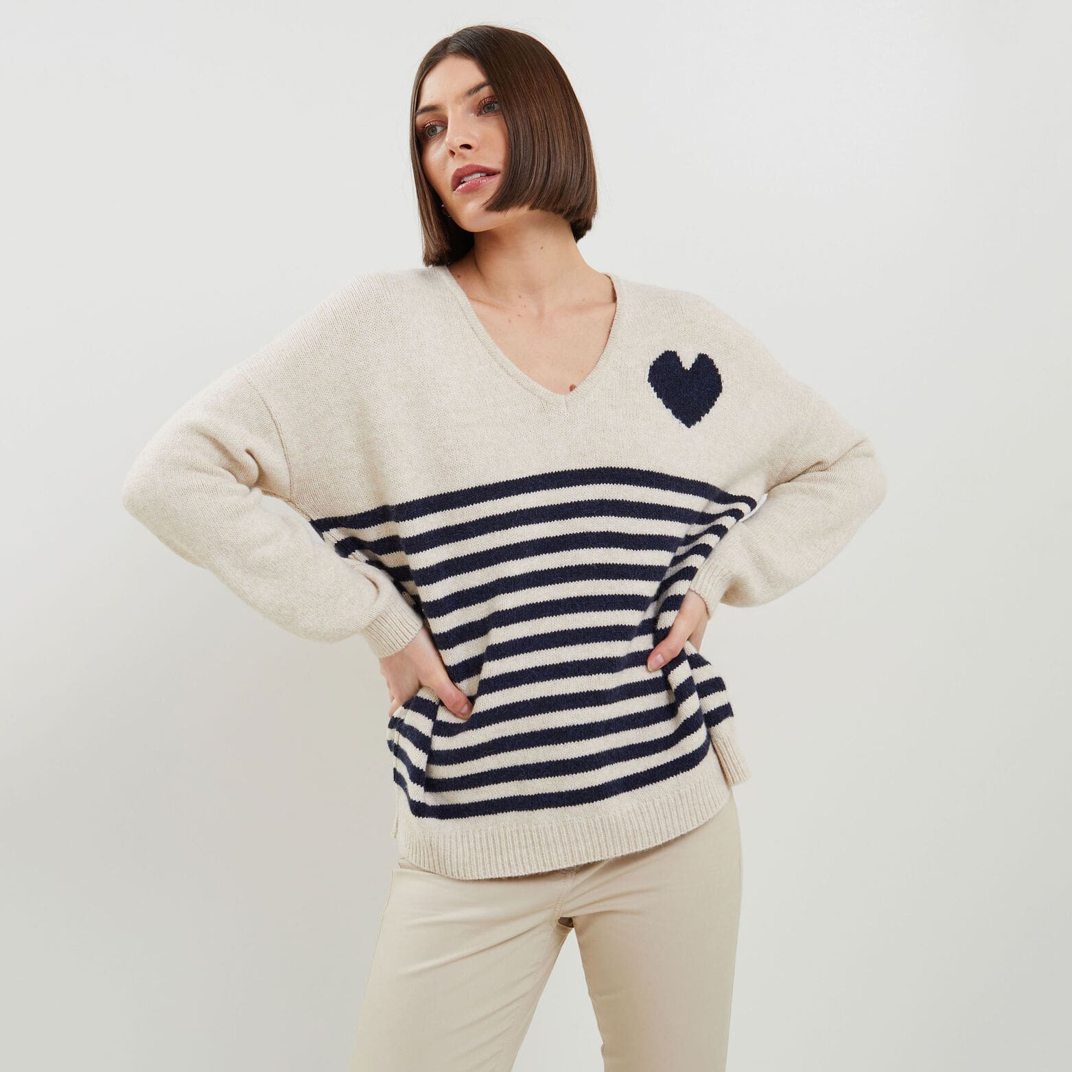 Pull loose femme