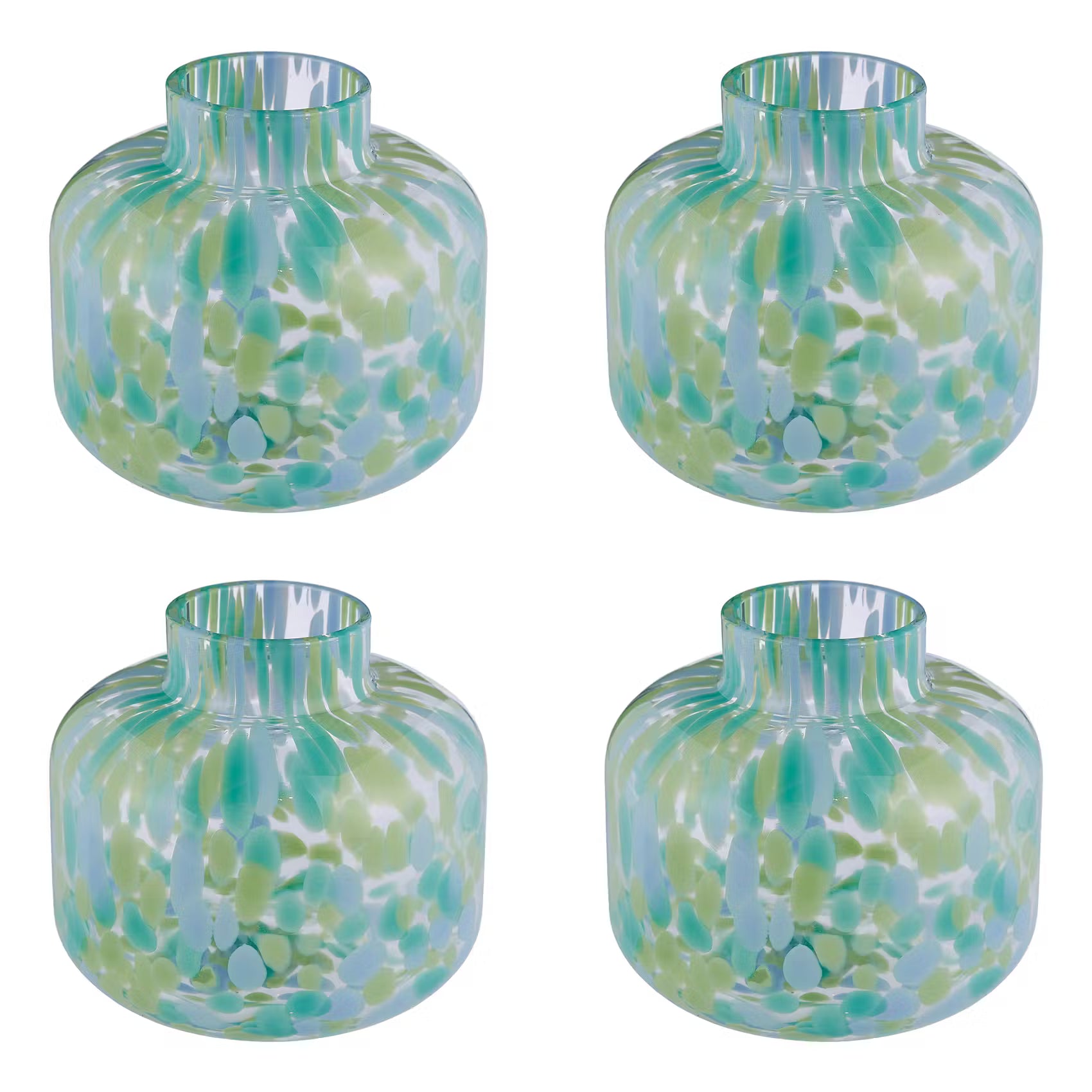 CONFETTI Mini-Vase 4er-Set