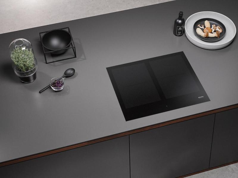 Miele Induktionskochfeld KM 7564 FL Flächenbündig Glaskeramik-Kochfeld mit 4 Herdplatten